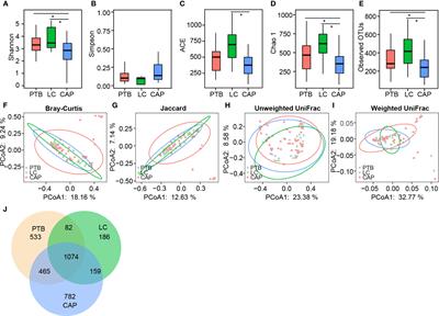 Comparative analysis of the lung microbiota in patients with respiratory infections, tuberculosis, and lung cancer: A preliminary study